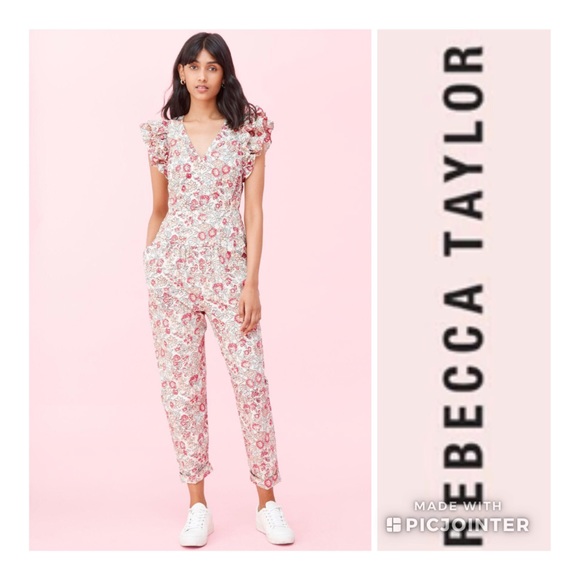 Rebecca Taylor Pants - Rebeca Taylor🌸🌺Floral Jumpsuit brand new size M
